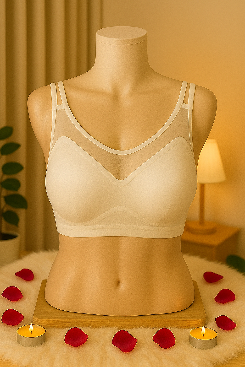 Women’s Seamless Lightly Padded Sports Bra | Wire-Free Comfortable Everyday Bra for Gym, Yoga & Daily Wear