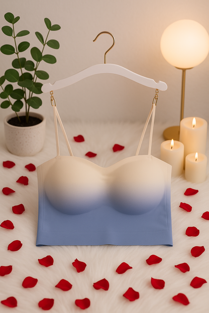 Seamless Gradient Bralette for Women – Wireless Soft Stretch Comfort Bra