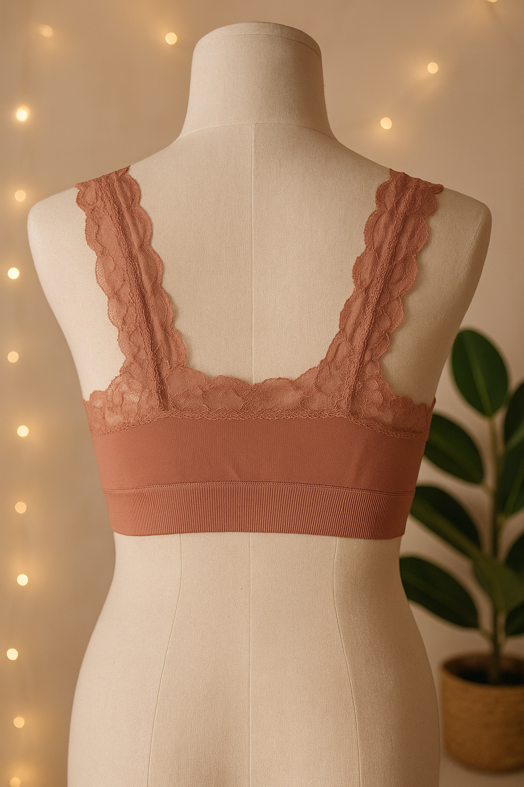 Women’s Lace Trim Bralette – Soft Everyday Comfort Bra