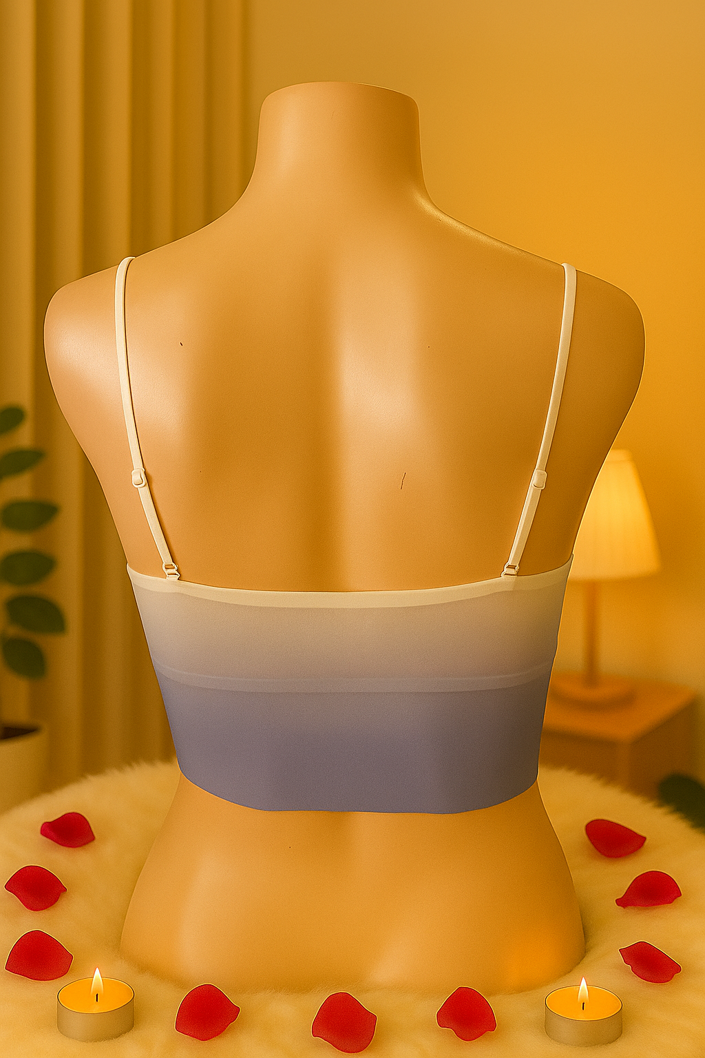 Seamless Gradient Bralette for Women – Wireless Soft Stretch Comfort Bra