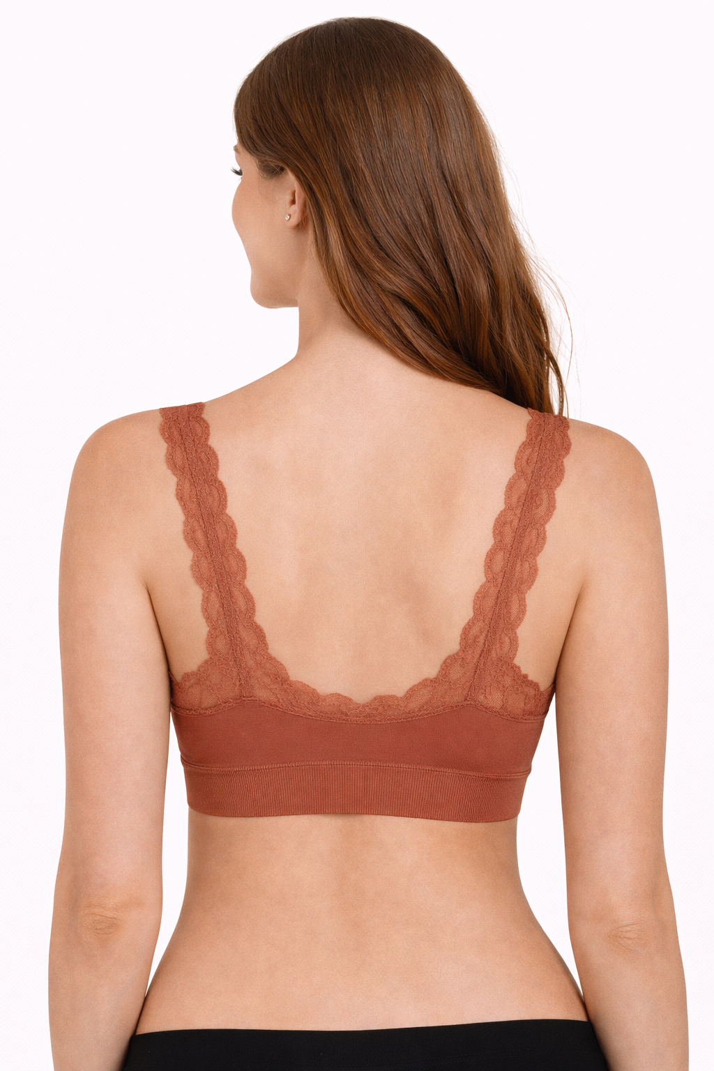 Women’s Lace Trim Bralette – Soft Everyday Comfort Bra