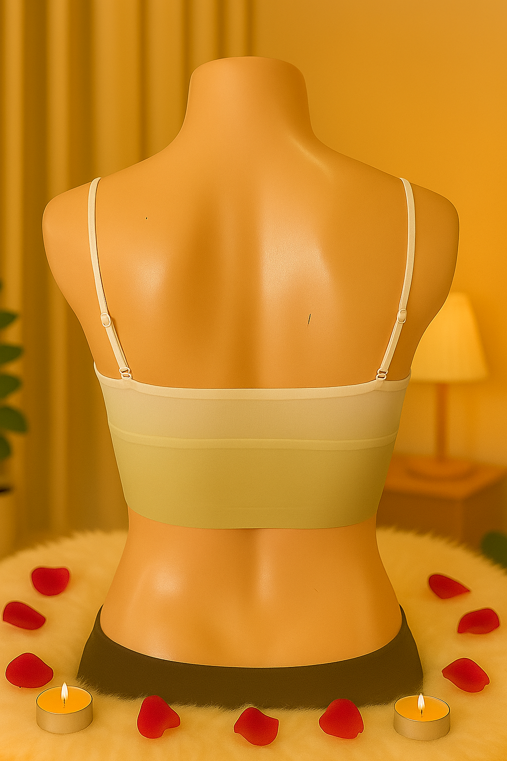 Women’s Seamless Tube Sports Bra | Strap-Style Lightly Padded Wire-Free Bra for Daily Wear & Lounge