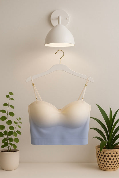 Seamless Gradient Bralette for Women – Wireless Soft Stretch Comfort Bra