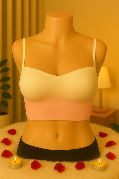 Seamless Gradient Bralette for Women – Soft Stretch Comfort Bra