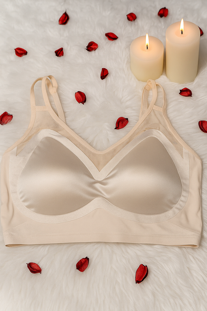 Women’s Seamless Lightly Padded Sports Bra | Wire-Free Comfortable Everyday Bra for Gym, Yoga & Daily Wear
