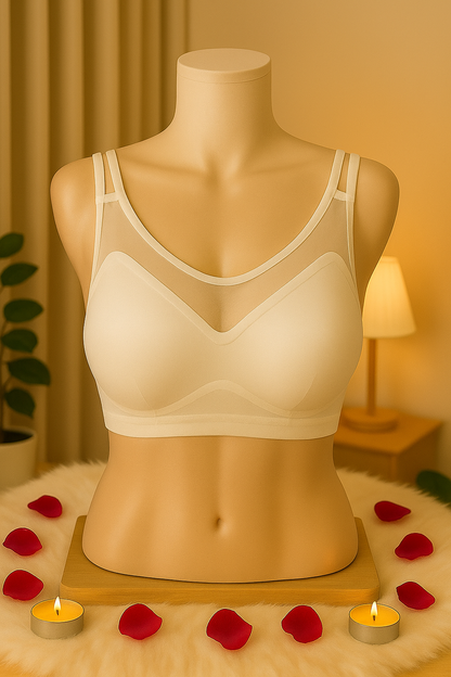 Women’s Seamless Lightly Padded Sports Bra | Wire-Free Comfortable Everyday Bra for Gym, Yoga & Daily Wear