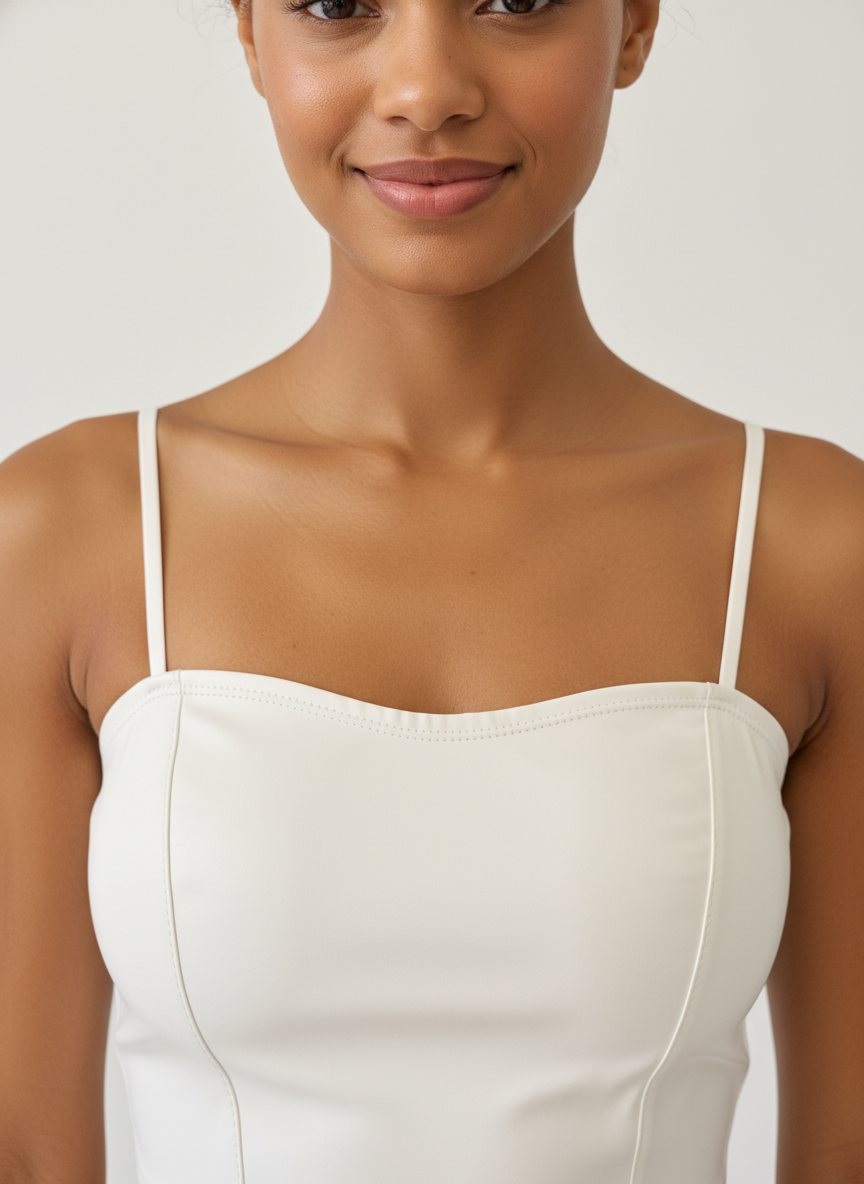 Buy 1 Get 1 Free Combo Offer Leather Crop Top Combo – Brown & White | Essential Faux Leather Crop Tops