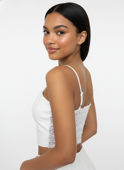 Buy 1 Get 1 Free Combo Offer Leather Crop Top Combo – Brown & White | Essential Faux Leather Crop Tops