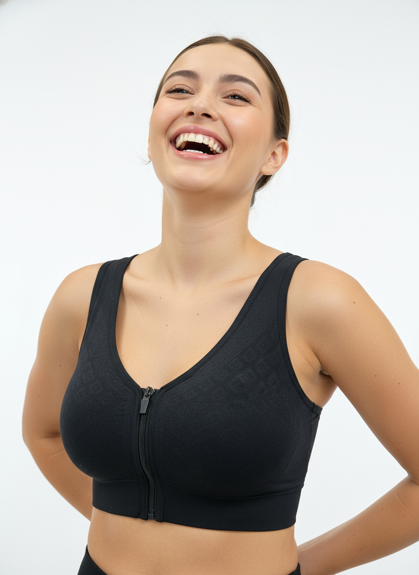 Buy 1 Get 1 Free Combo Offer Front Zip Padded Bralette Combo (Black & Brown)