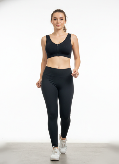 Buy 1 Get 1 Free Combo Offer Front Zip Padded Bralette Combo (Black & Brown)