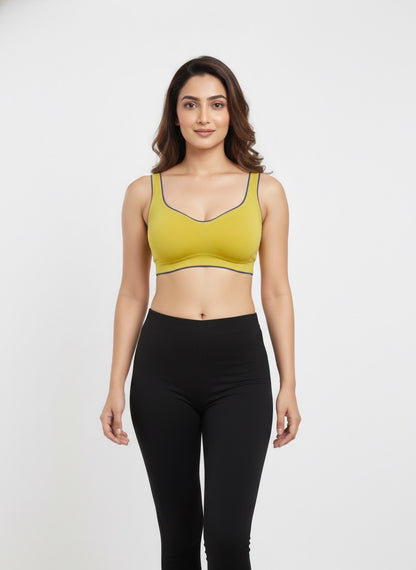 Buy 1 Get 1 Free Combo Offer Seamless Padded Bralette Combo (Mustard & Rust) – All-Day Comfort & Style Pack