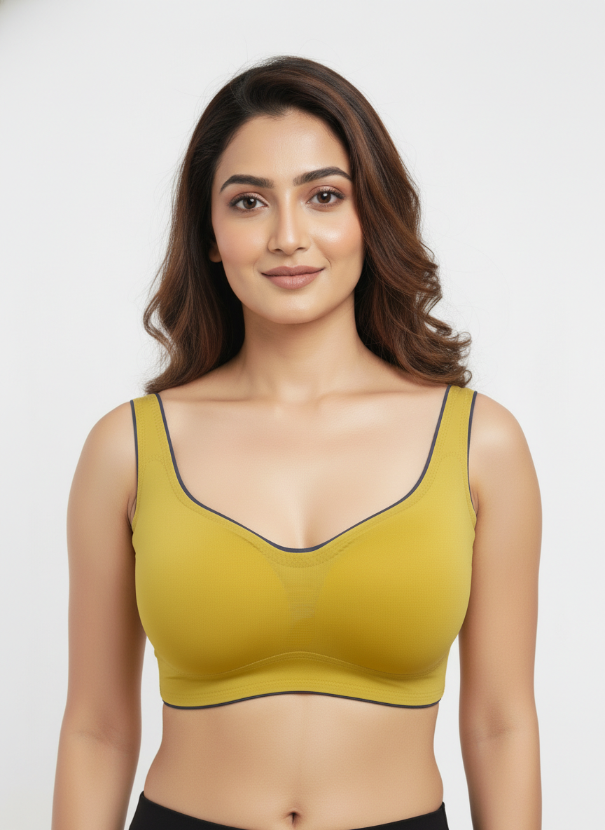 Buy 1 Get 1 Free Combo Offer Seamless Padded Bralette Combo (Mustard & Rust) – All-Day Comfort & Style Pack