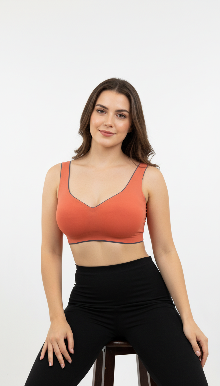 Buy 1 Get 1 Free Combo Offer Seamless Padded Bralette Combo (Mustard & Rust) – All-Day Comfort & Style Pack