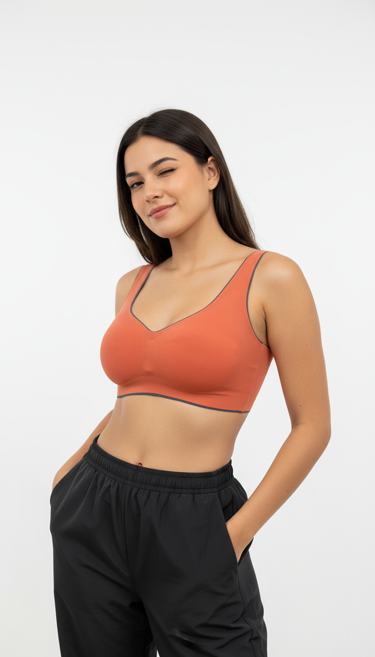 Buy 1 Get 1 Free Combo Offer Seamless Padded Bralette Combo (Mustard & Rust) – All-Day Comfort & Style Pack