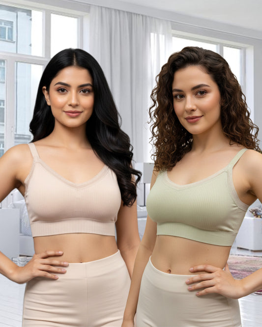 Buy 1 Get 1 Free Cloud Soft Seamless Bralette Combo