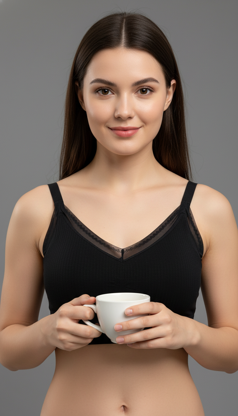 Buy 1 Get 1 Free Seamless Ribbed Padded Bralette Combo (Black & Sage Green) – Wire-Free Everyday Comfort