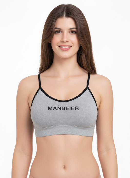 Women’s Gray Seamless Sports Bra