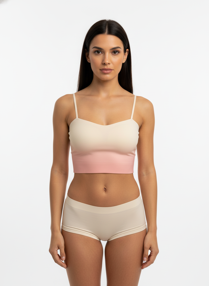 Seamless Gradient Bralette for Women – Soft Stretch Comfort Bra
