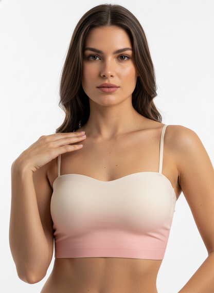 Seamless Gradient Bralette for Women – Soft Stretch Comfort Bra